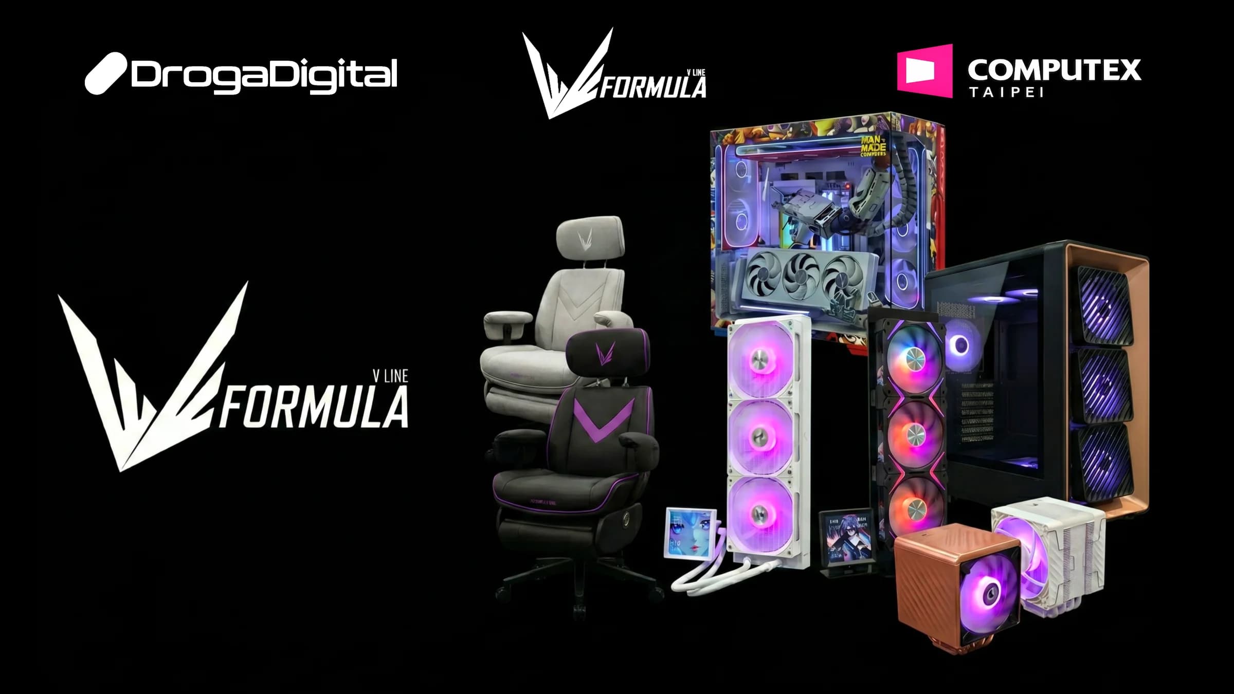 Formula V Line deslumbra con su extravagancia en Computex 2026.