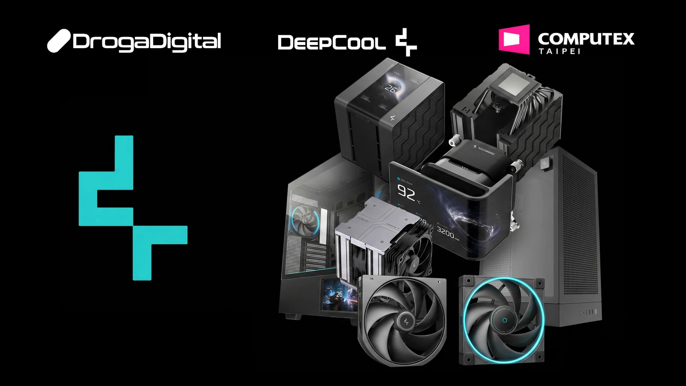 ¿Ventiladores inalámbricos? Todo el arsenal de DeepCool en Computex 2026
