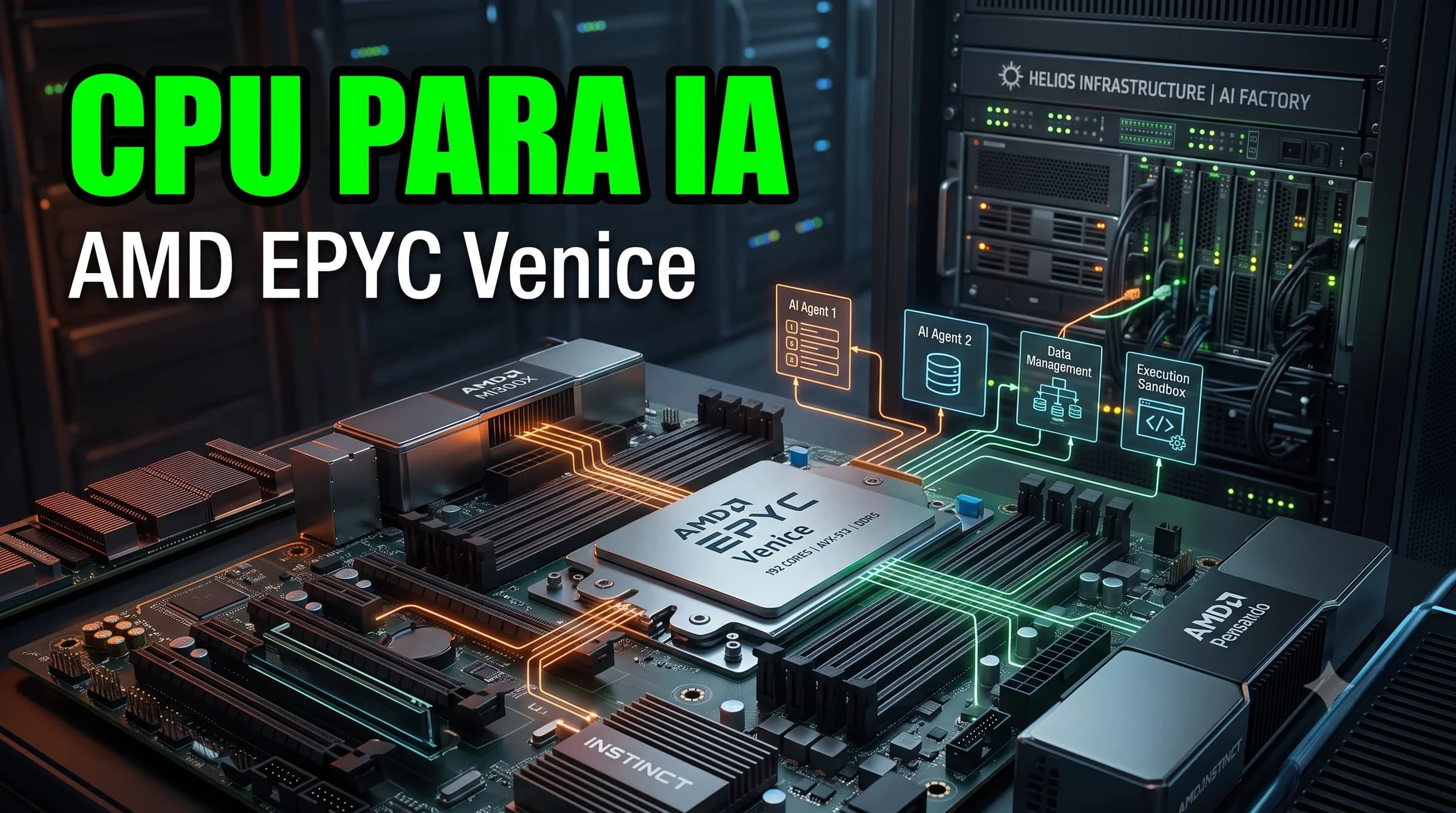 AMD EPYC Venice: el CPU vuelve al centro de la IA agéntica