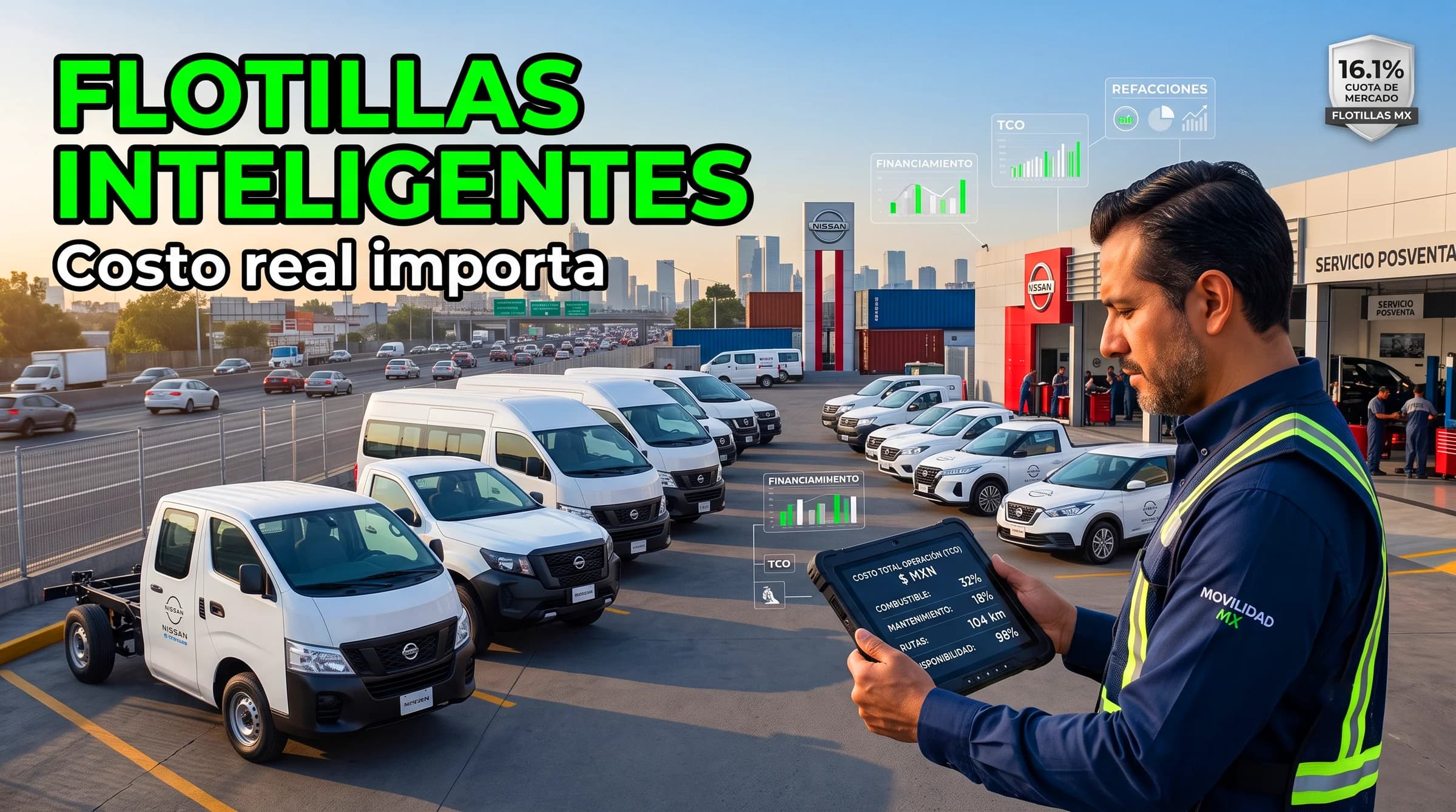 Comprar flotillas ya no es solo elegir camionetas: Nissan Vegusa apunta a costo total, postventa y operación real