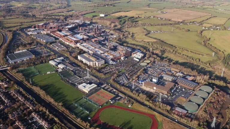 intel ireland campus aerial view