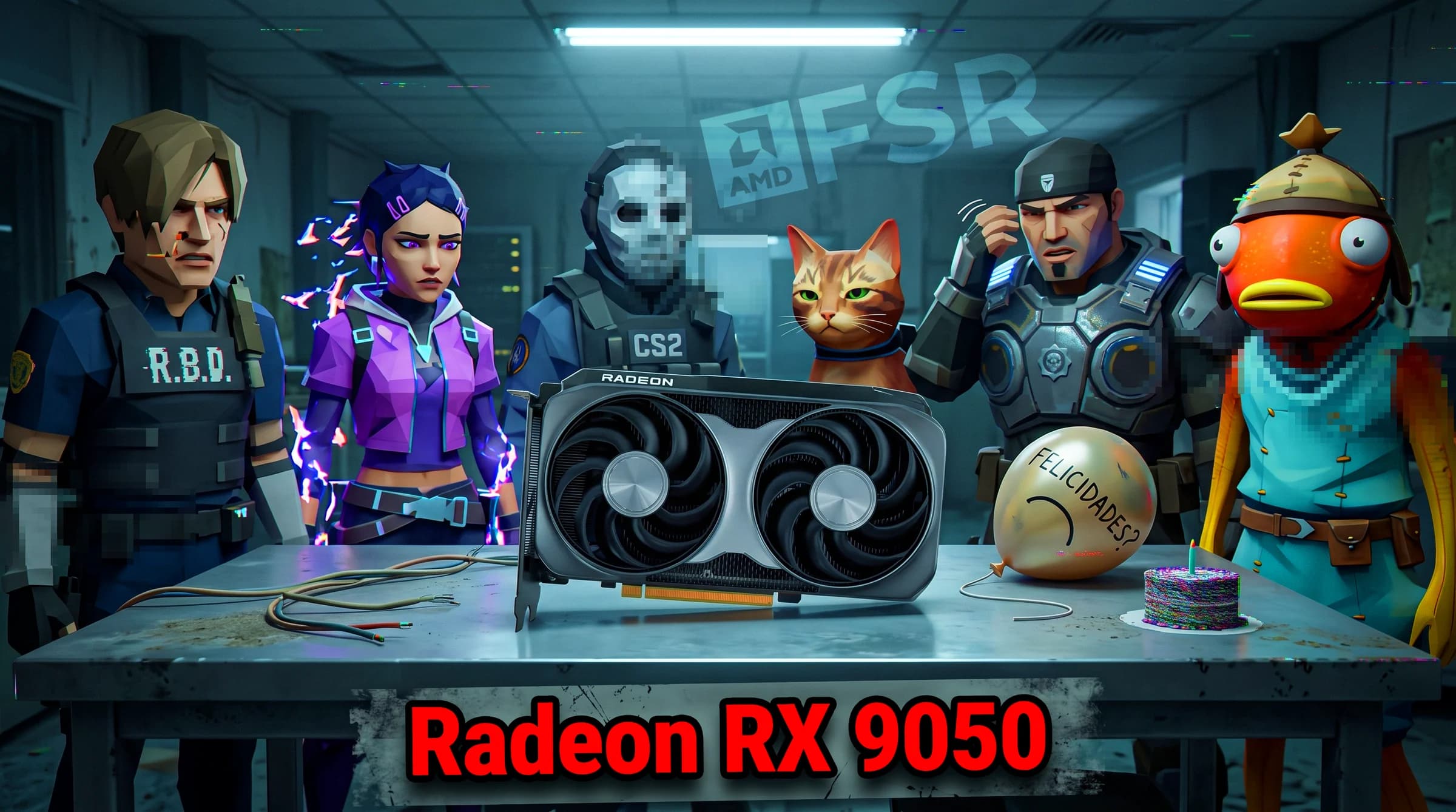 AMD Radeon RX 9050: la gama baja regresa, pero con 4 GB de VRAM esto ya huele a Prebuilt con maña