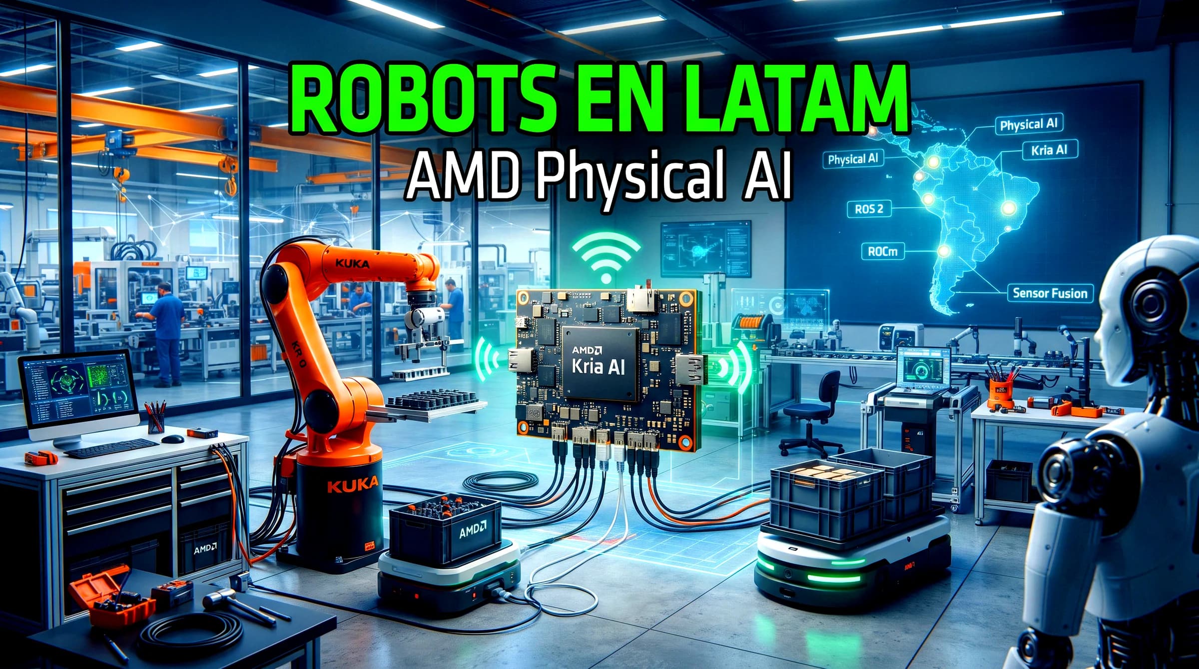 AMD Kria AI y la robótica que viene: el asombro no es solo ver robots, es pensar cómo los vamos a implementar en LATAM