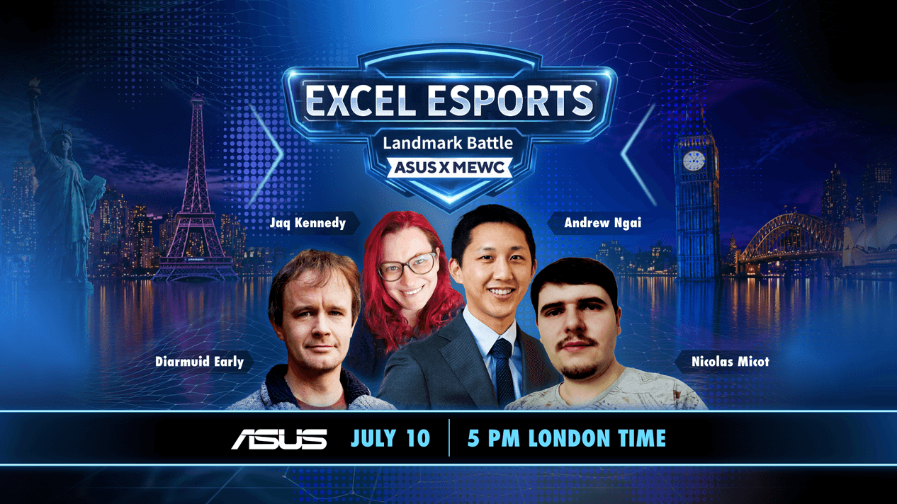 ASUS lleva los Excel Esports a la calle: Diarmuid Early gana Landmark Battle por solo 40 puntos
