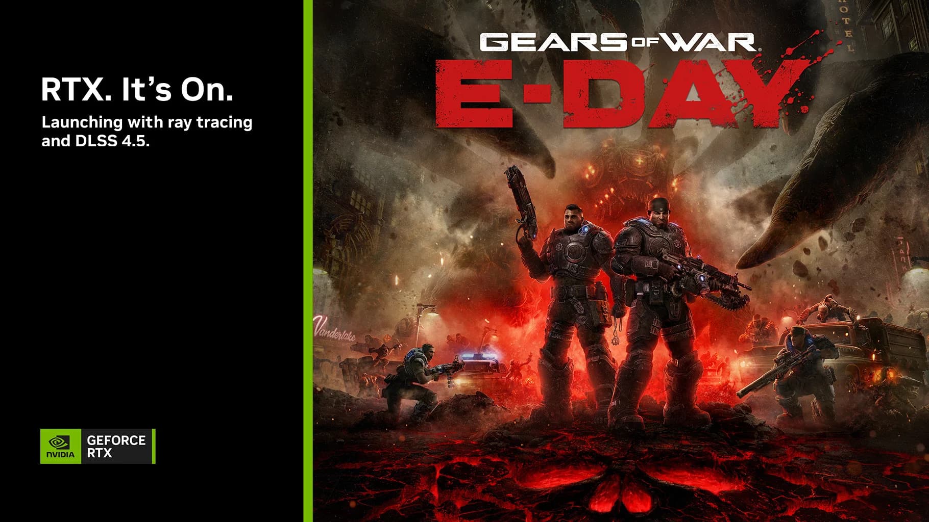 Gears of War: E-Day llegará con DLSS 4.5 y ray tracing: NVIDIA quiere que el Día E también sea una prueba RTX