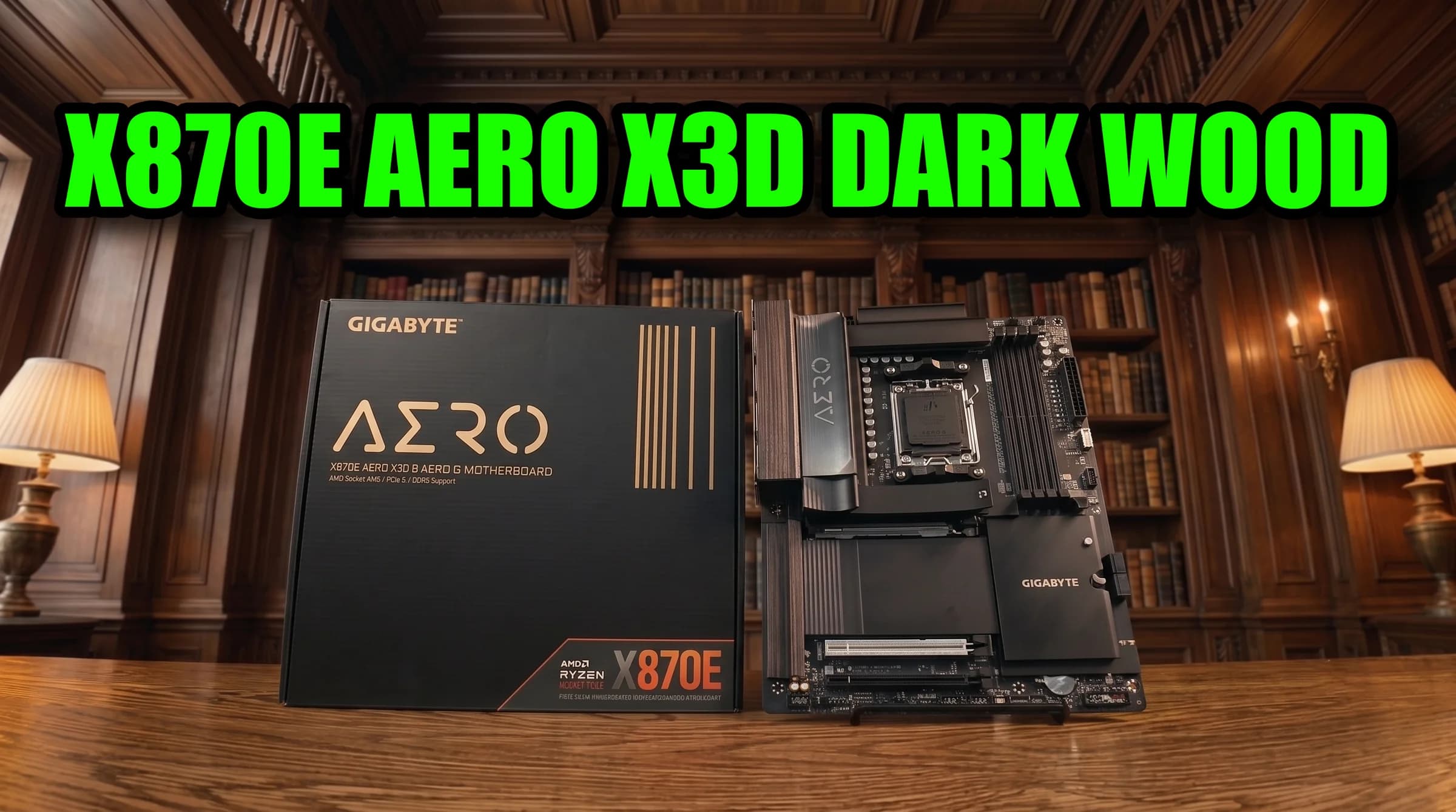 GIGABYTE X870E AERO X3D DARK WOOD: una motherboard AM5 sobria, potente y con más fiesta técnica de la que aparenta