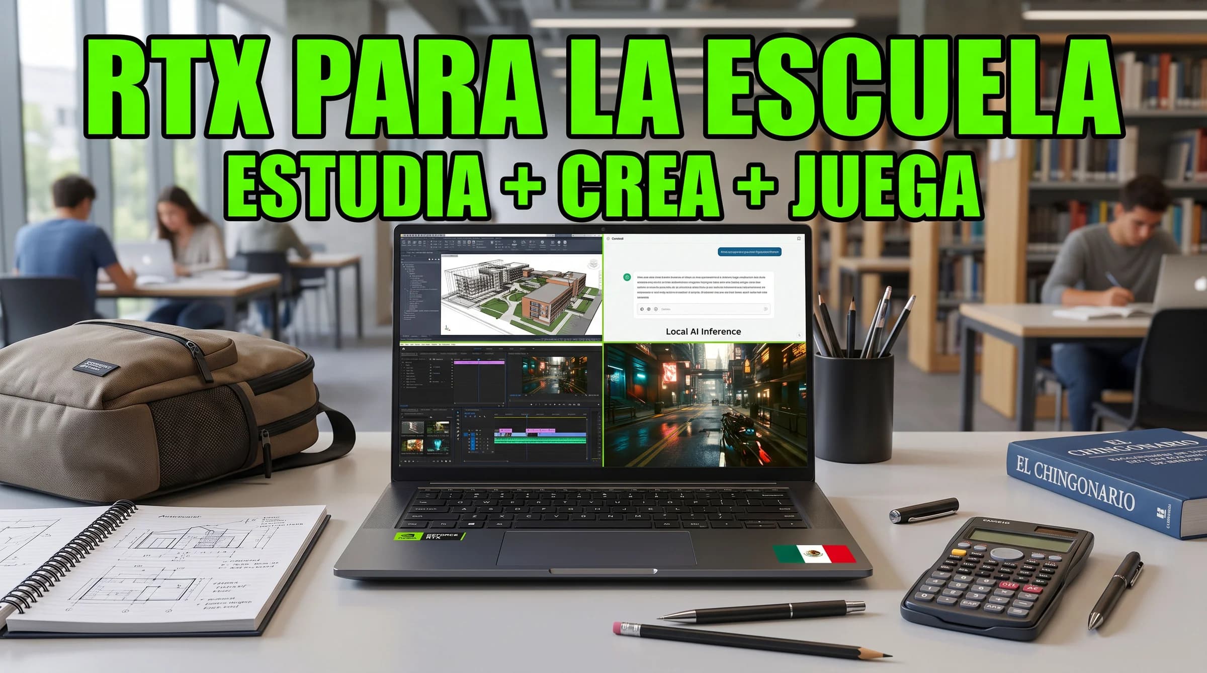 Regreso a clases con GeForce RTX: NVIDIA quiere que la misma laptop sirva para estudiar, crear y jugar