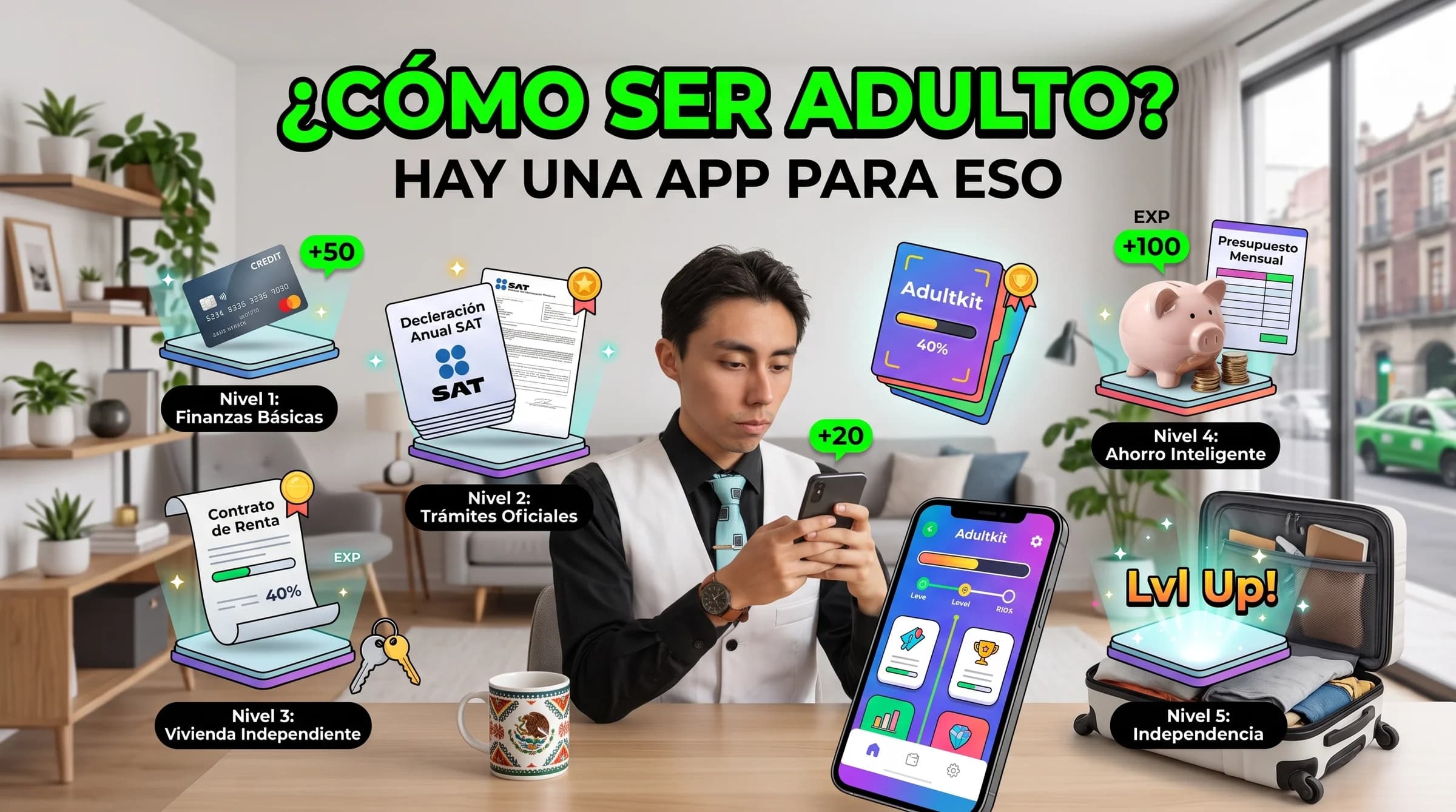 Adultkit quiere ser el tutorial que nadie nos dio para aprender a ser adultos