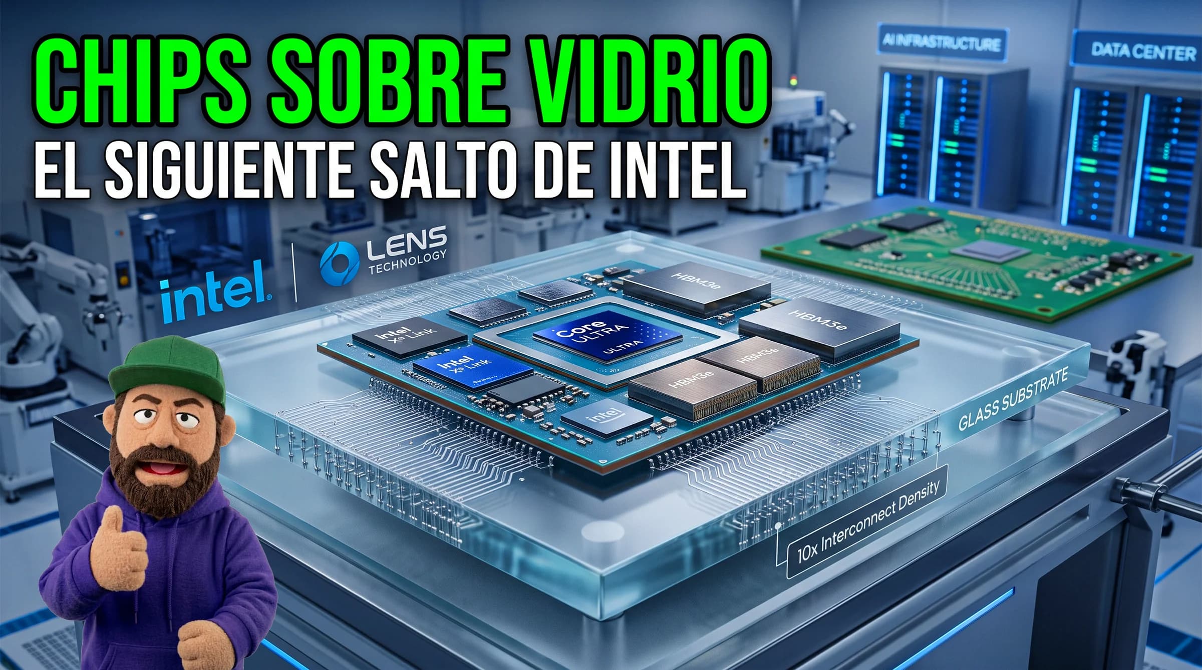 Intel quiere llevar los sustratos de vidrio a chips de IA: Lens Technology ayudará a escalar su fabricación