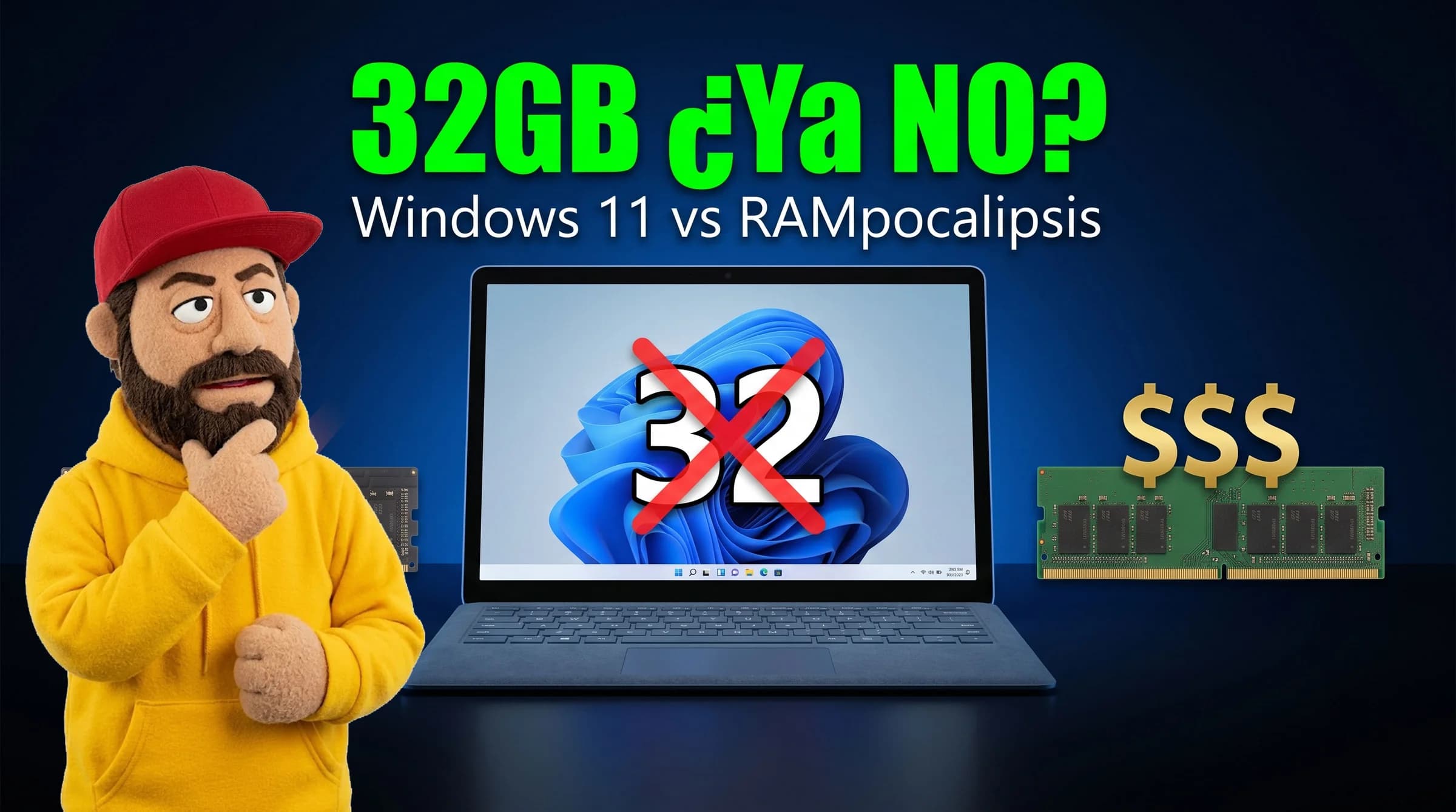 Microsoft borra sus recomendaciones de 32 GB de RAM para gaming: Windows 11 ahora necesita aprender a vivir con 8 GB