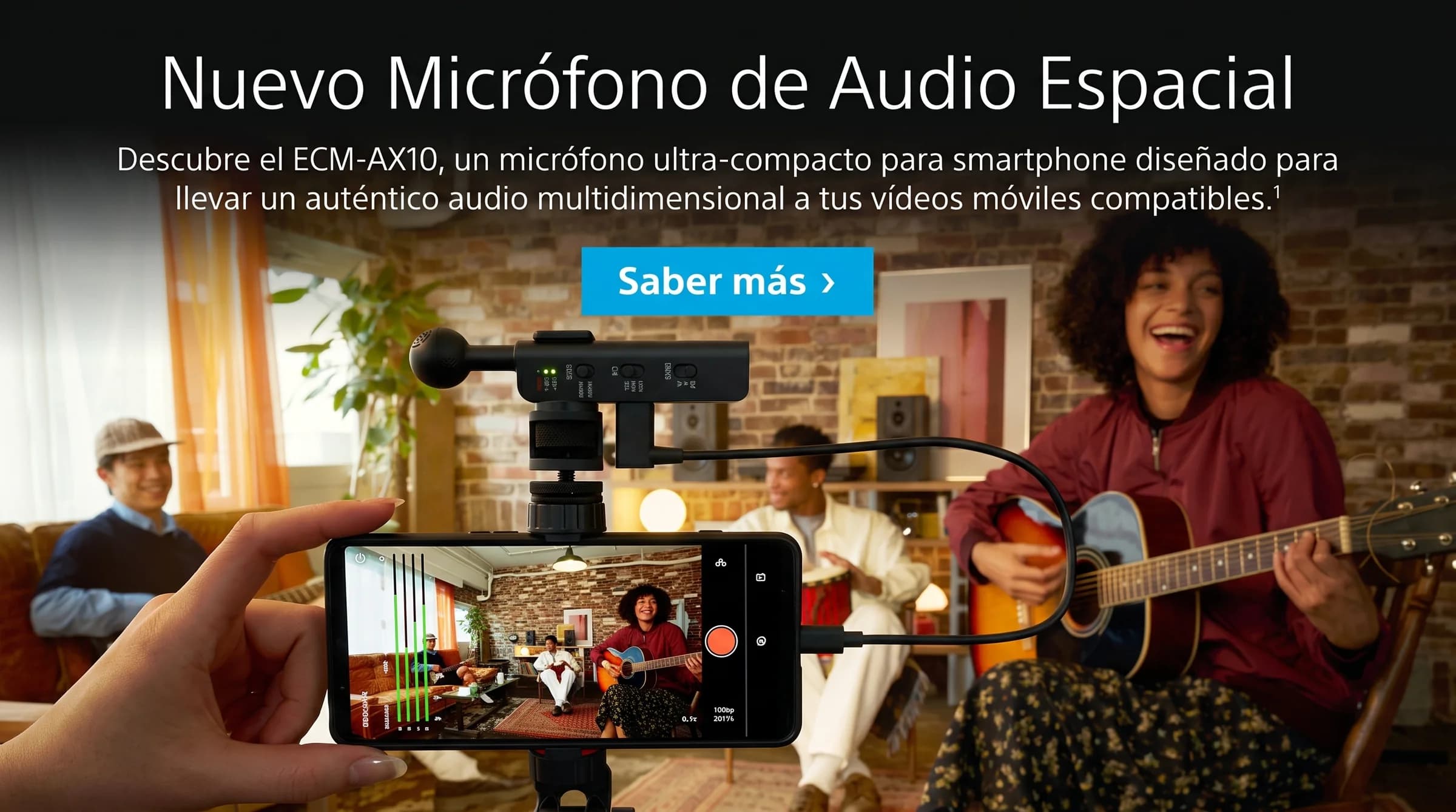 Sony ECM-AX10 lleva audio espacial y Eclipsa Audio directamente al smartphone
