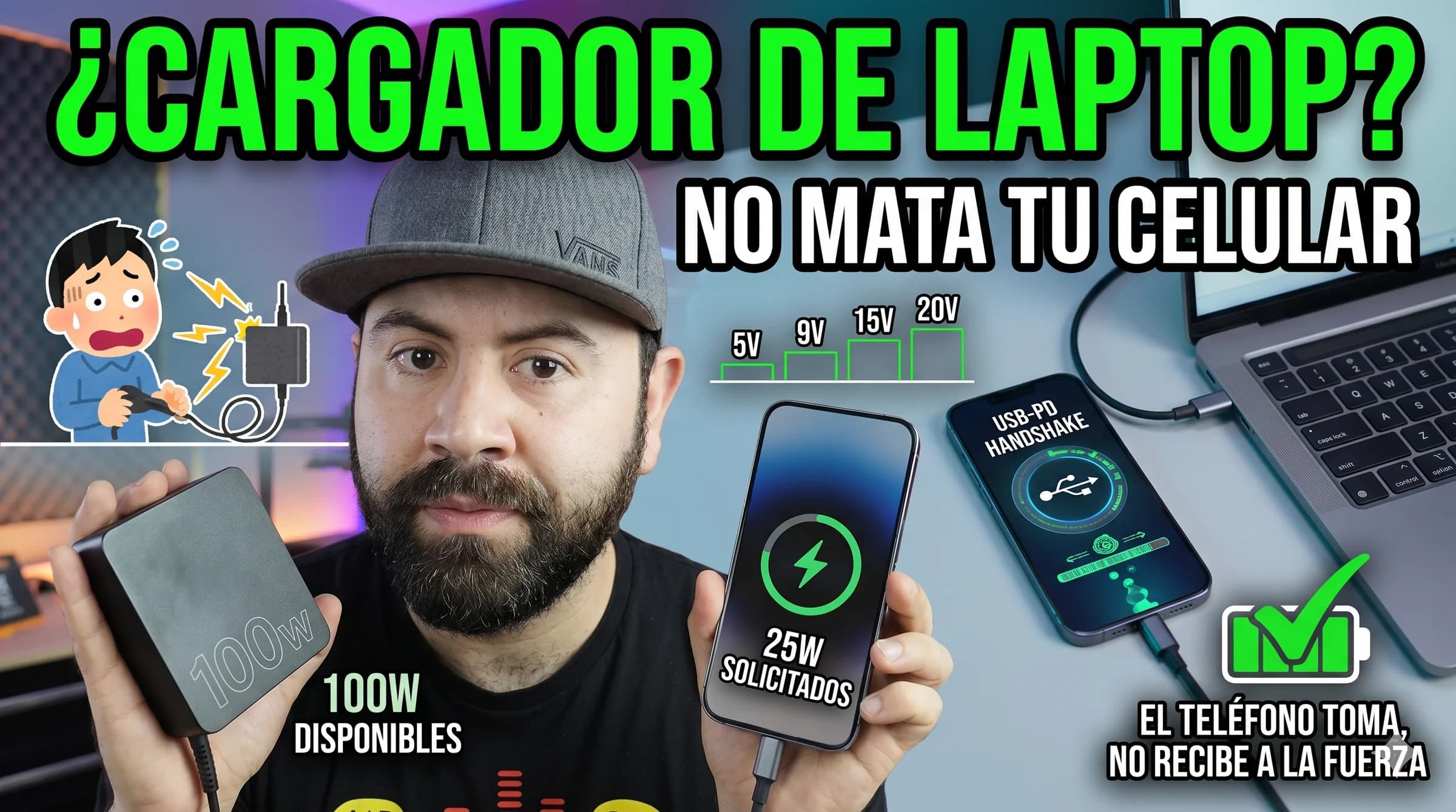 ¿Es seguro cargar tu celular con el cargador de una laptop? Sí, y el mito del “cargador demasiado potente” ya debería jubilarse