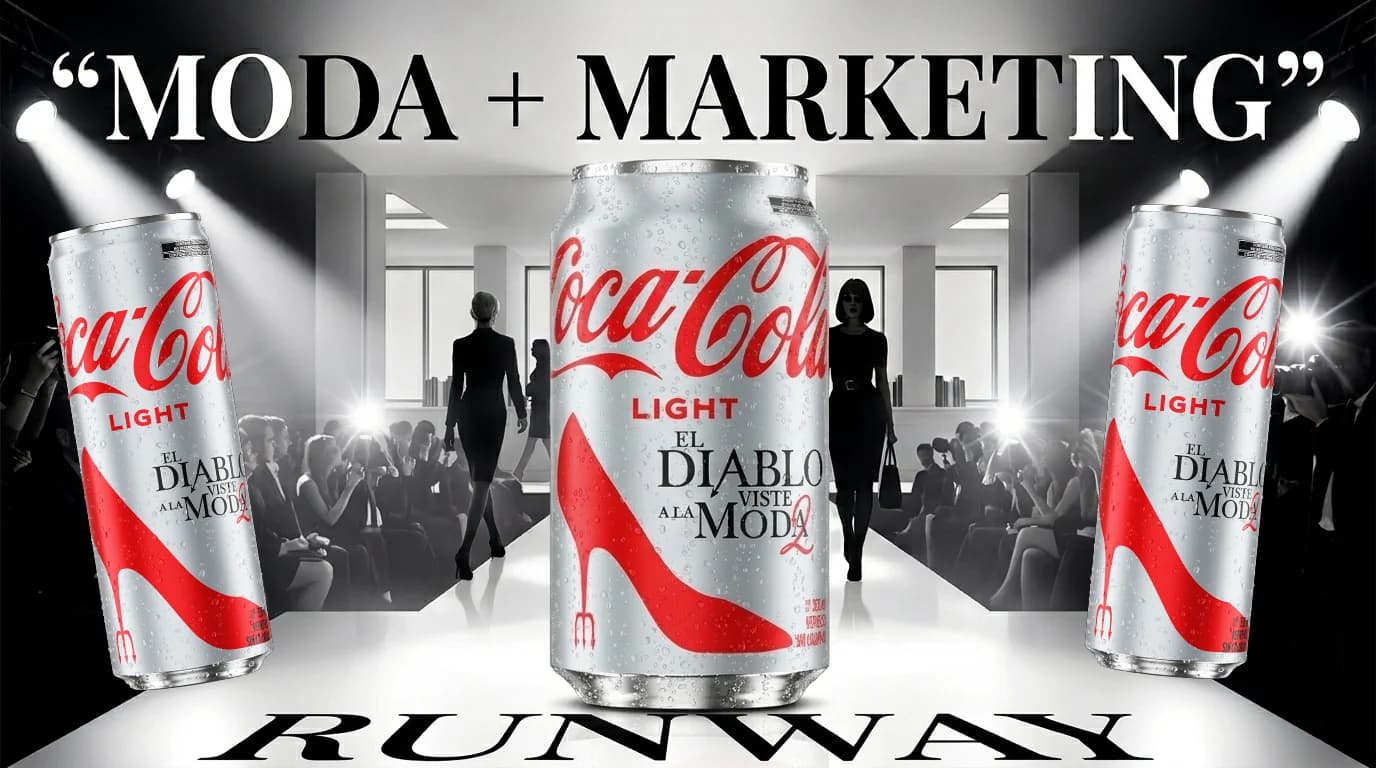 Coca-Cola Light se sube a la pasarela de El Diablo Viste a la Moda 2: moda, marketing y cultura pop en modo colaboración total