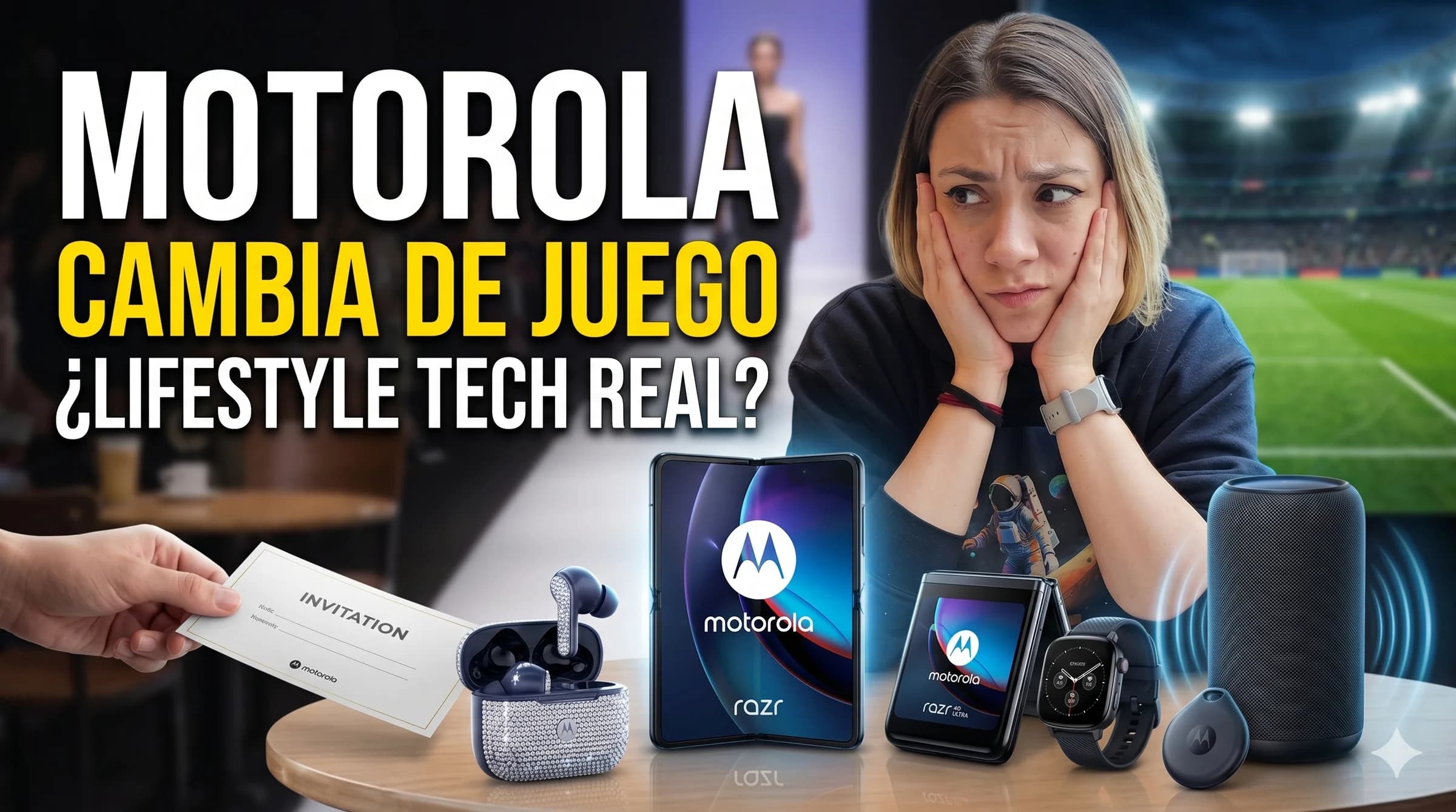 Motorola quiere dejar de vender solo smartphones: su apuesta Lifestyle Tech llega a México con plegables, Swarovski, FIFA y moto things