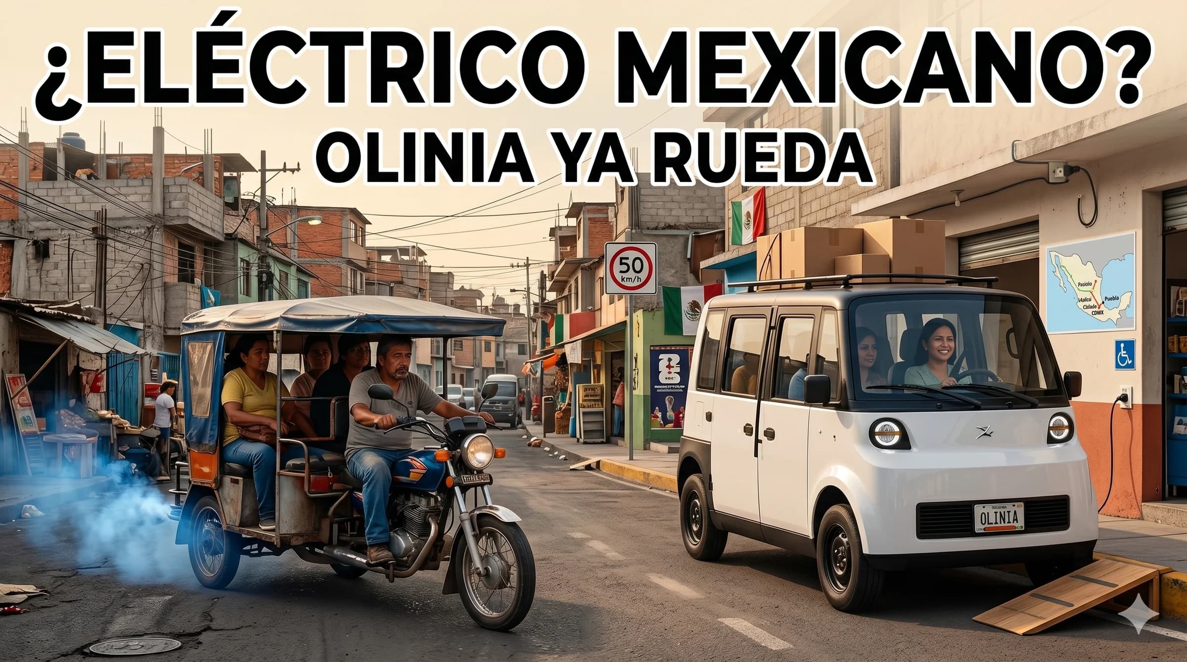 Olinia ya tiene prototipo: el auto eléctrico mexicano apunta al mototaxi, no al Tesla