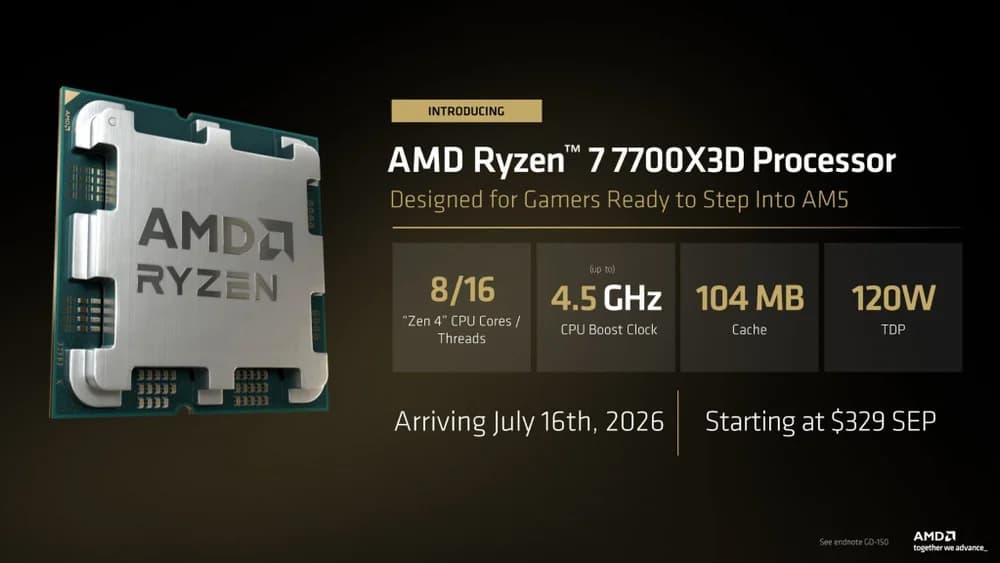 AMD R7 7700X3D