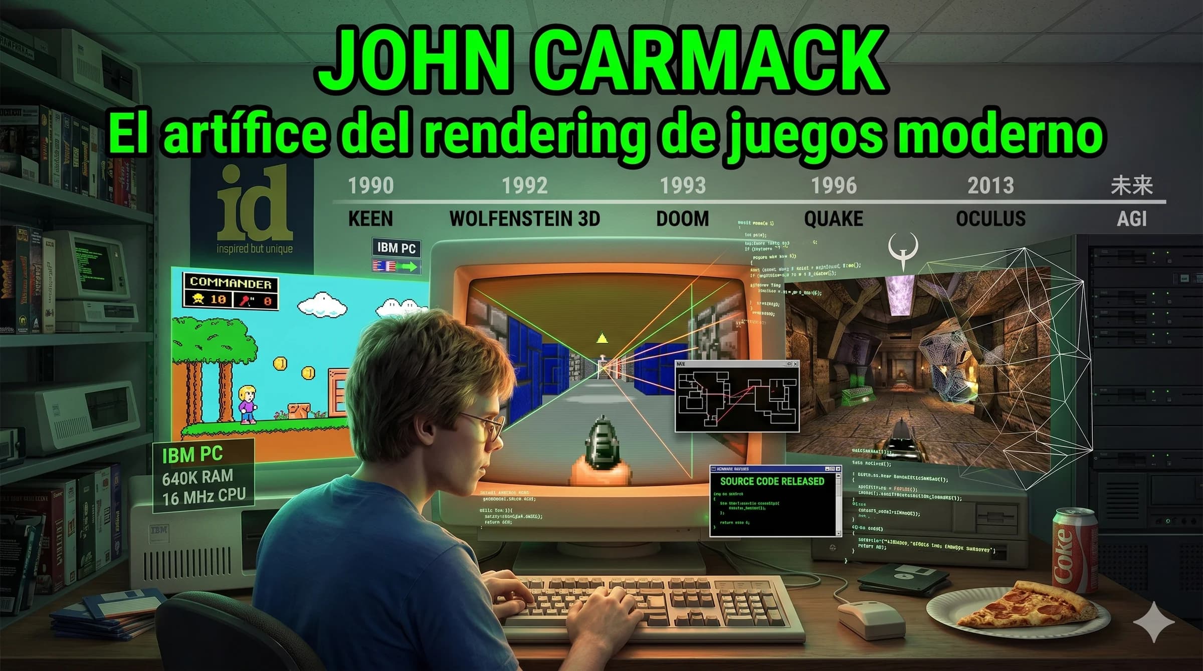 John Carmack: el programador que no aceptó los límites del PC y terminó definiendo cómo se renderiza el mundo 3D