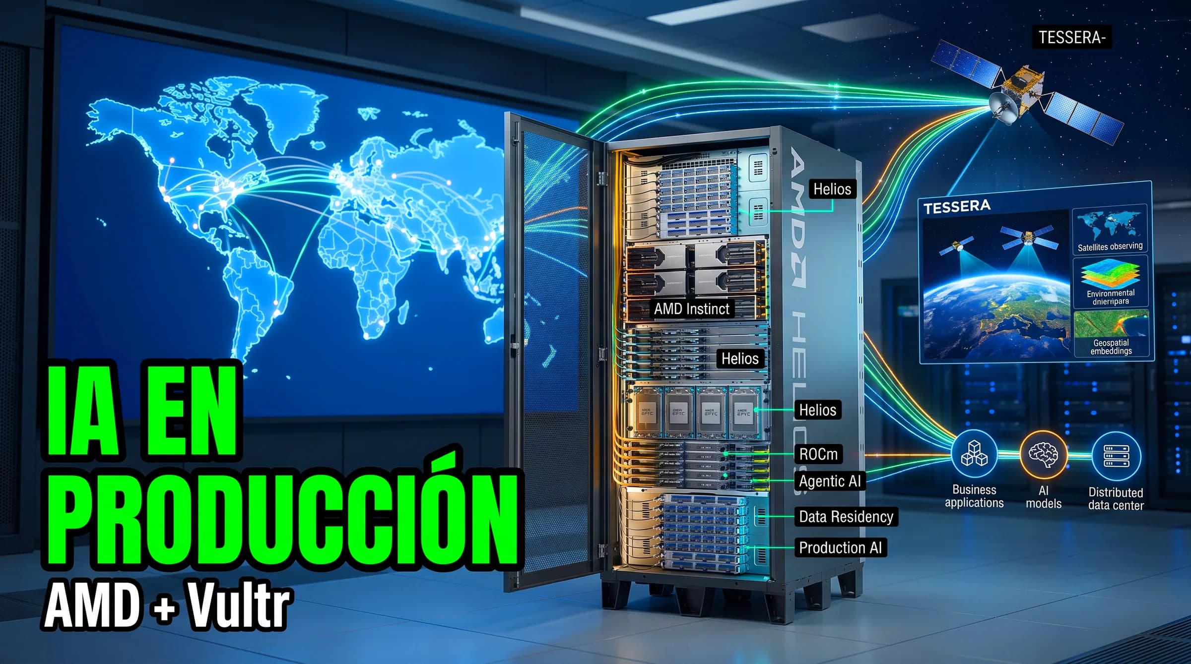 Vultr y AMD Helios: la IA ya no necesita otro laboratorio gigante, necesita infraestructura para producción real
