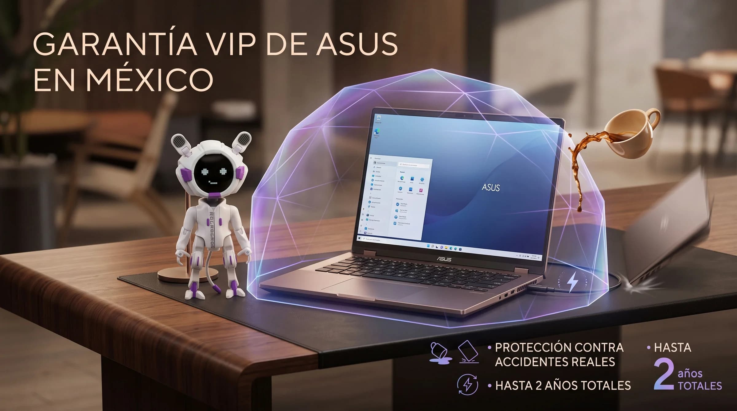 ASUS Garantía VIP llega a México: dos años de cobertura y protección contra accidentes sin costo adicional