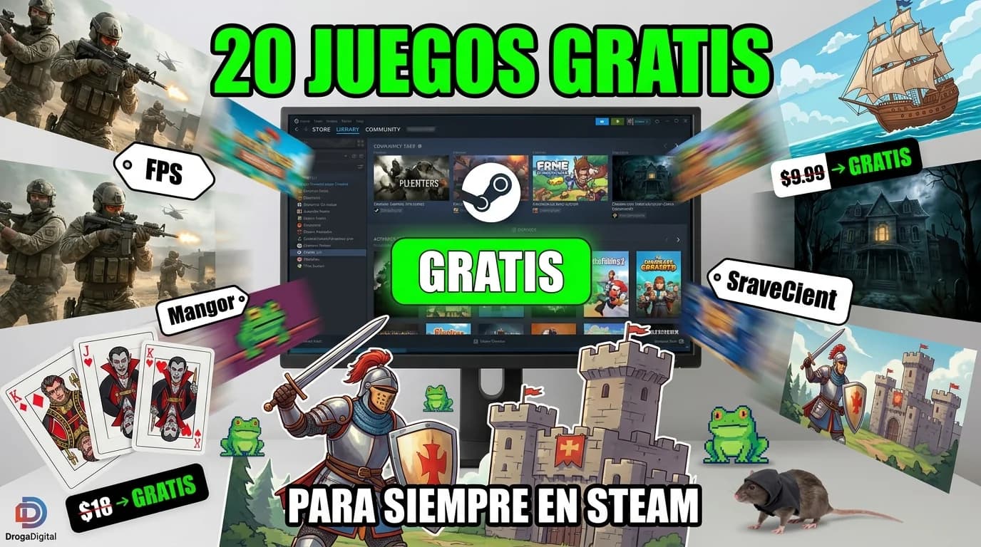 20 juegos que antes eran de pago ahora están GRATIS en Steam: así puedes conseguirlos