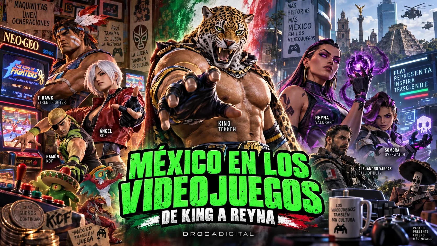 De T. Hawk y las maquinitas de KOF a Reyna de Valorant: México dentro de los videojuegos