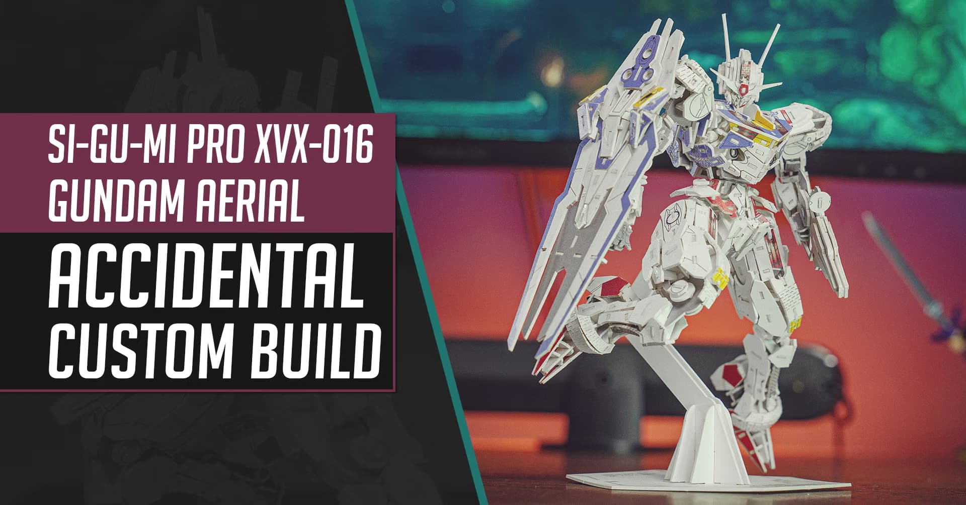 Reseña del si-gu-mi PRO Gundam Aerial: Armando mi primer Gundam