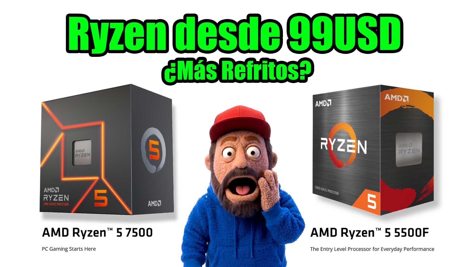 AMD recicla silicio para crear los Ryzen 5 7500 y 5500F: nuevos CPUs baratos para AM5 y AM4
